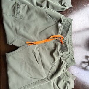 Figs Olive Green Technical Joggers XSP